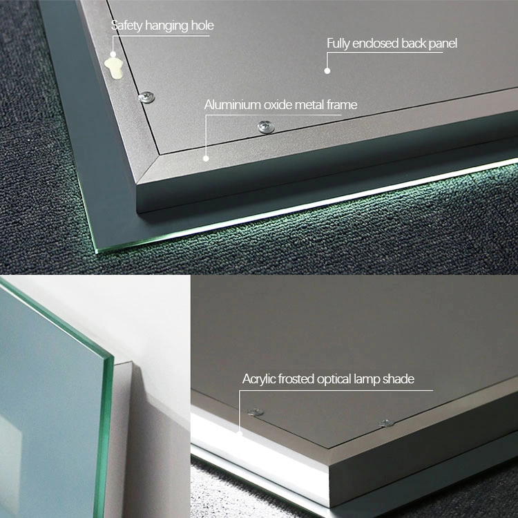High Quality Smart Touch Switch Environmental Defogger Framed Bathroom LED Mirror